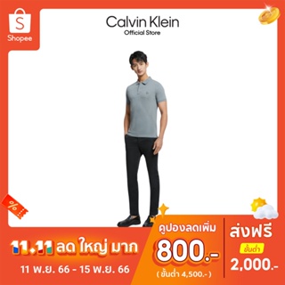 Calvin Klein กางเกงขายาวผู้ชายชิโน่ ทรง Slim รุ่น J322752 BEH - สีดำ