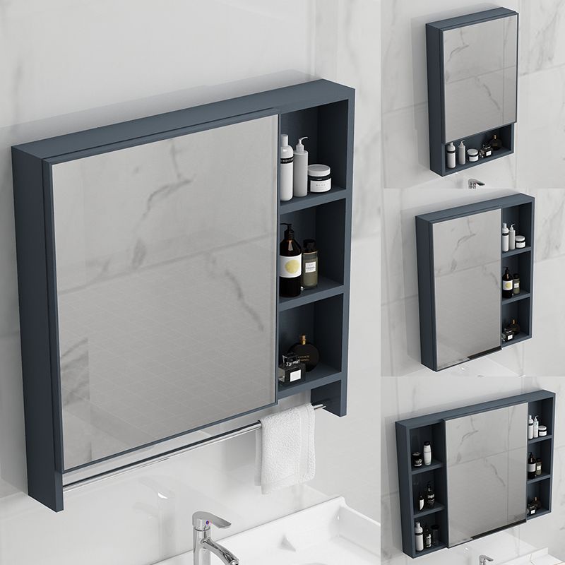 ۞Space aluminum mirror cabinet wall-mounted storage box separate ...