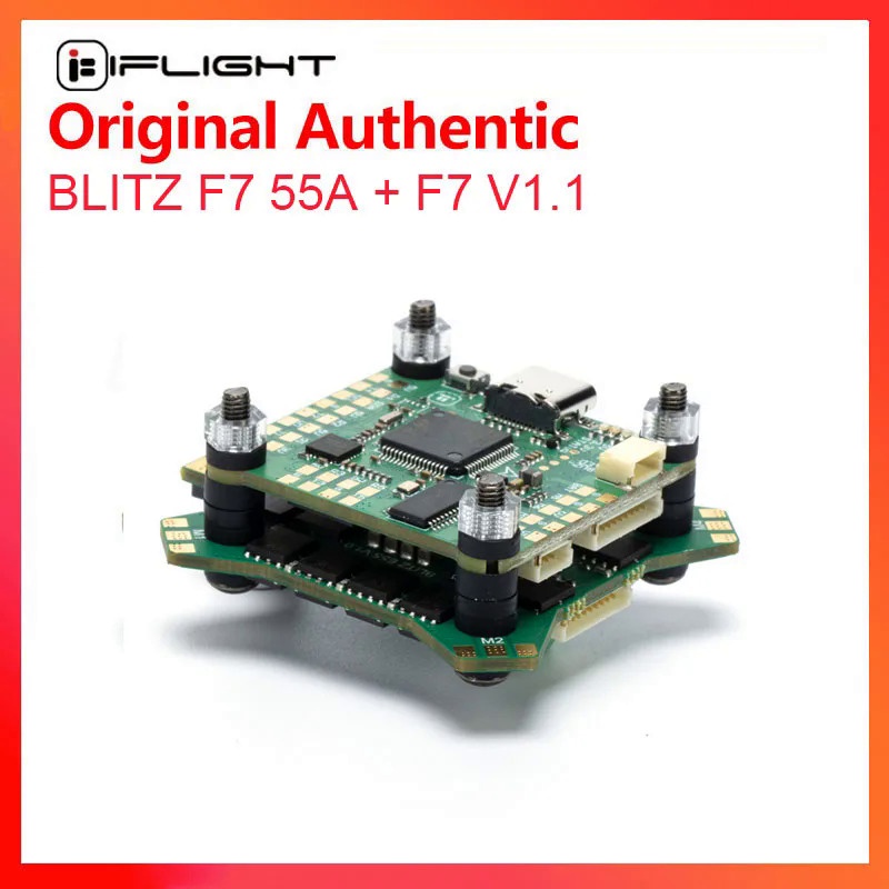 IFlight BLITZ 55A 2-6S Stack พร้อม BLITZ F7 V1.1 Flight Controller ...