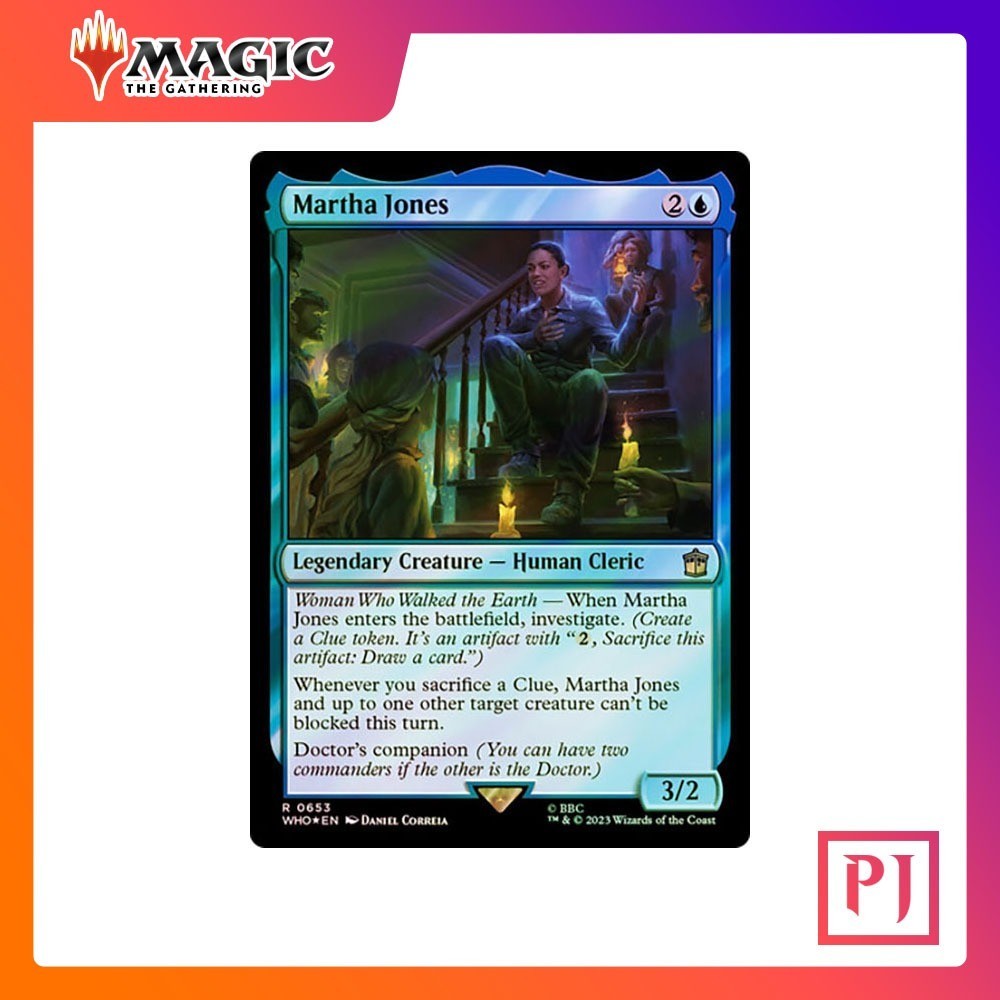 [MTG] Martha Jones (Surge Foil) [WHO] [BLUE] [RARE] [FOIL] [ENG] (การ์ด ...