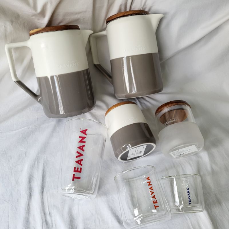 Starbucks Teavana tea pot กาน้ำชา ทีวาน่า 32oz mug 8oz glass