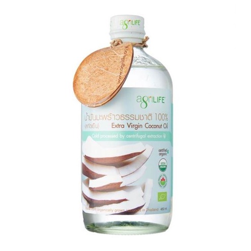 ลดเพิ่ม-8-น้ำมันมะพร้าวสกัดเย็น-agrilife-coconut-oil-extra-virgin-450-ml