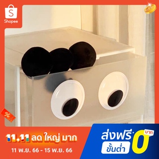 Pota 1 Pair Refrigerator Stickers 5cm/7cm/10cm/12cm/15cm Black White Googly Eyes  Fridge Stickers Realistic