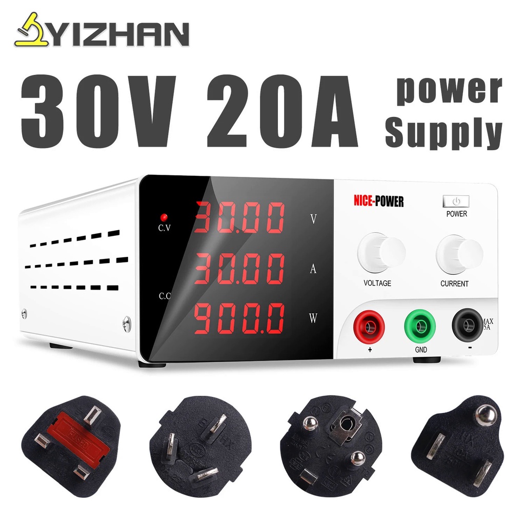 โลหะ Anodizing ห้องปฏิบัติการแหล่งจ่ายไฟปรับ30V20A HighPower DC