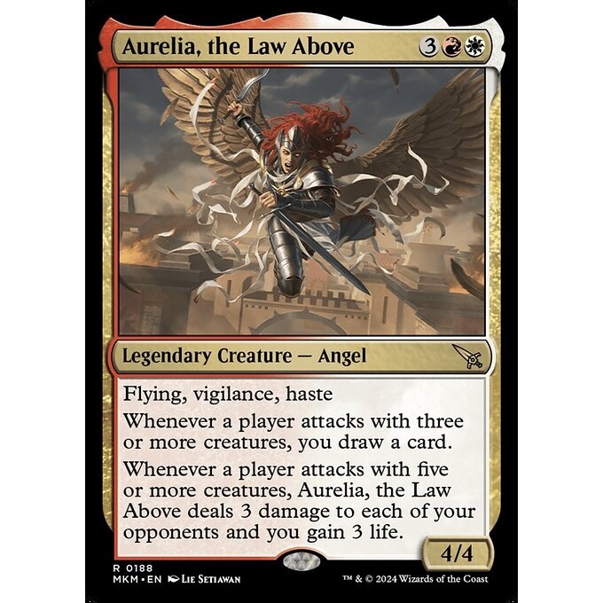 MTG Murders at Karlov Manor Playmat Aurelia The Law Above Durable Tabletop Mat main image 1