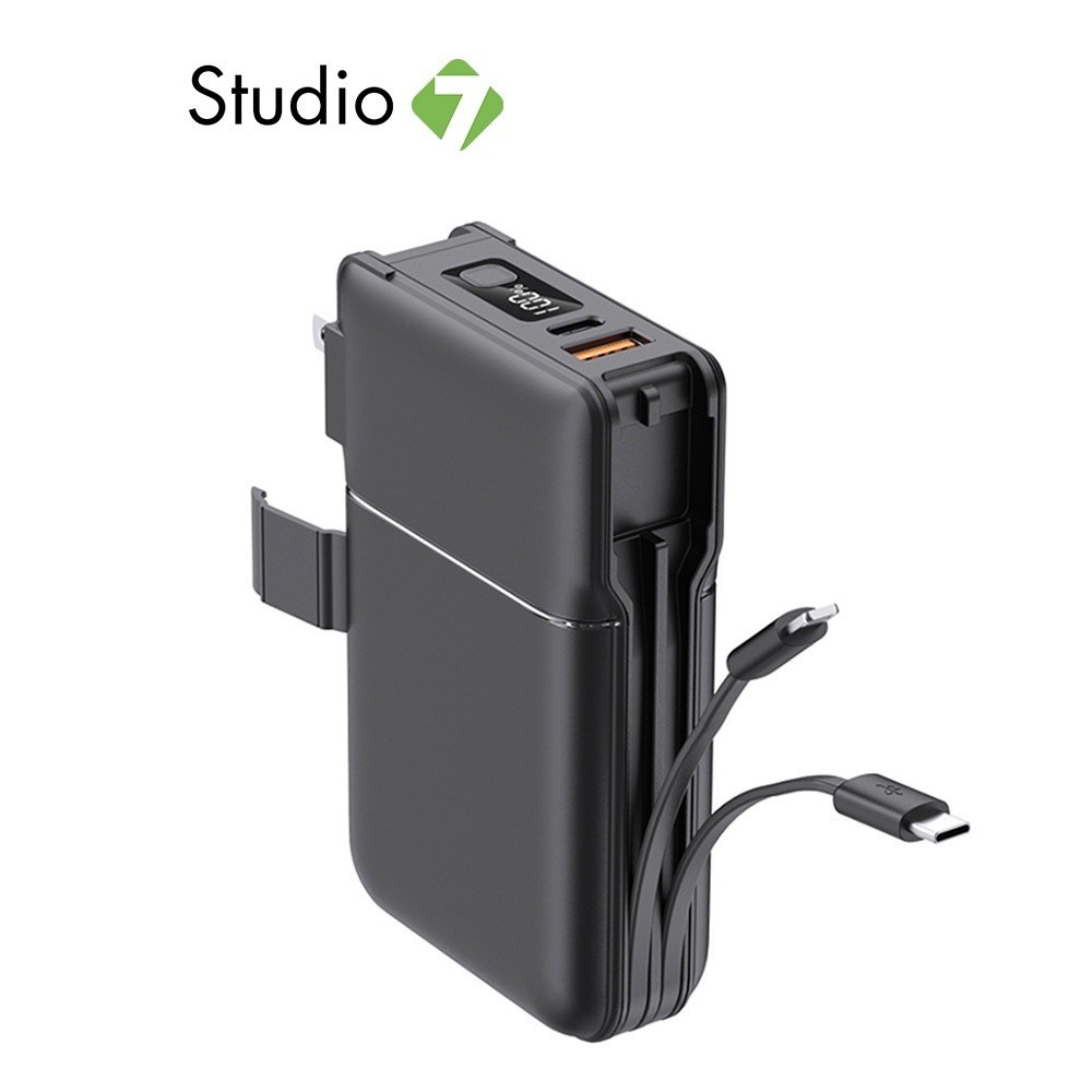 แบตสำรอง ALPHA Power Bank 20000 mAh With Built In Cable and Adapter 22 ...