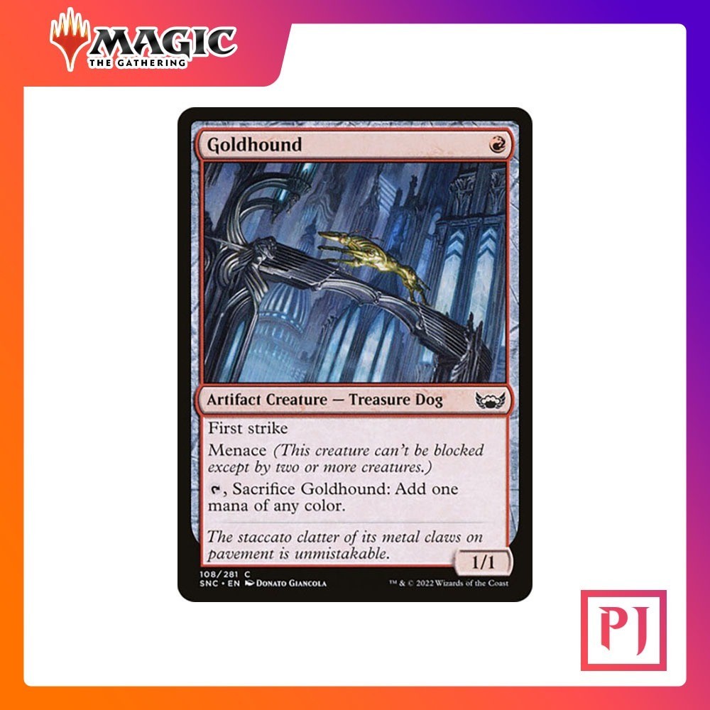 [MTG] Goldhound [SNC] [RED] [COMMON] [NORMAL] [ENG] (การ์ดเมจิค / Magic ...