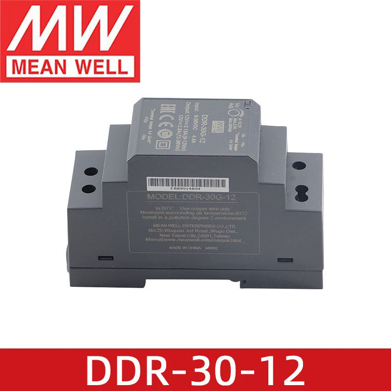 MEANWELL DDR-30L 30G-12 12V 2.5A 30W Meanwell 30W DIN Rail Type DC-DC ...