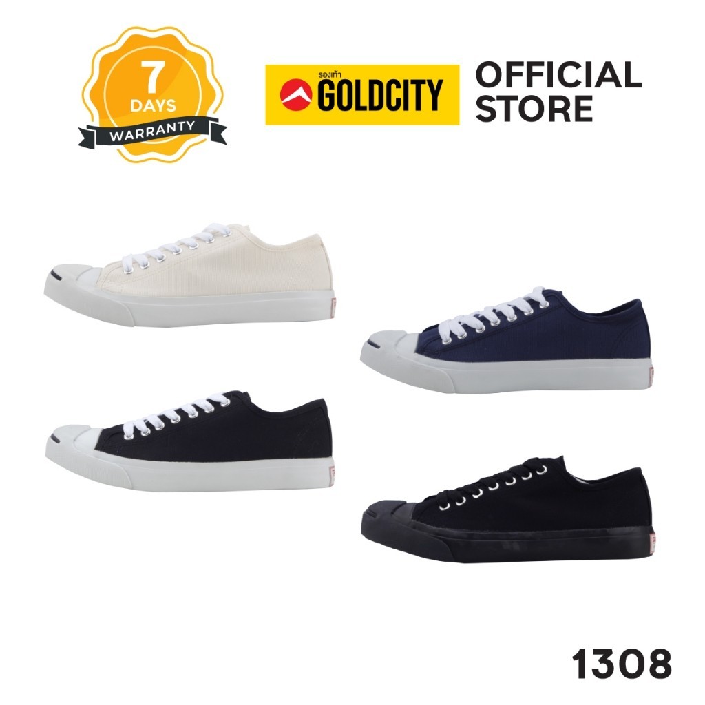 GOLDCITY รองเท้าผ้าใบ แฟชั่น แบบผูกเชือก UNISEX ใส่สบาย น้ำหนักเบา กันลื่น (37-45) รุ่น 1308