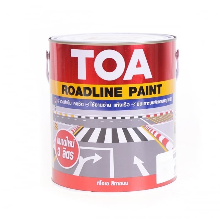 TOA สีทาถนนสะท้อนแสง #718 3L.เหลืองสด | Shopee Thailand