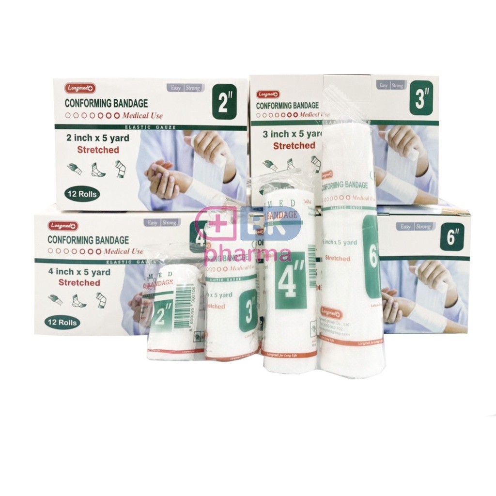 [ยกกล่อง 12ม้วน] CONFORM BANDAGE ผ้าก๊อซพันแผล ชนิดยืดได้ ผ้าพันแผล 2 ...