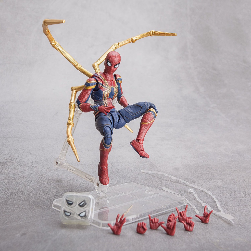 marvel-avengers-4-iron-spider-man-โมเดลอะนิเมะเคลื่อนย้ายได้-avengers-047-เครื่องประดับตุ๊กตาของเล่นตุ๊กตาวิ่งด้วยมือ