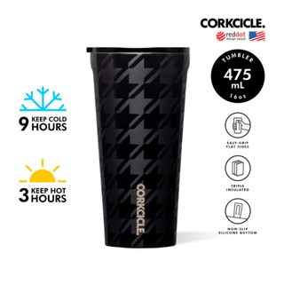 [สินค้าใหม่] CORKCICLE แก้วสแตนเลสสูญญากาศ 3 ชั้น 475ML(16OZ) รุ่น TUMBLER ONYX HOUNDSTOOTH