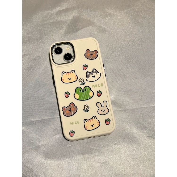 เคสโทรศัพท์มือถือ-แบบนิ่ม-ลายการ์ตูน-กันกระแทก-สําหรับ-apple-14pro-6-7-8-xr