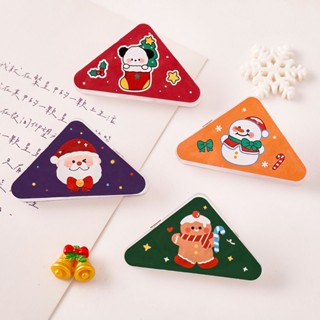 [พร้อมส่ง] คลิปหนีบมุม รูปสามเหลี่ยมน่ารัก สําหรับตกแต่งสมุดภาพ คริสต์มาส