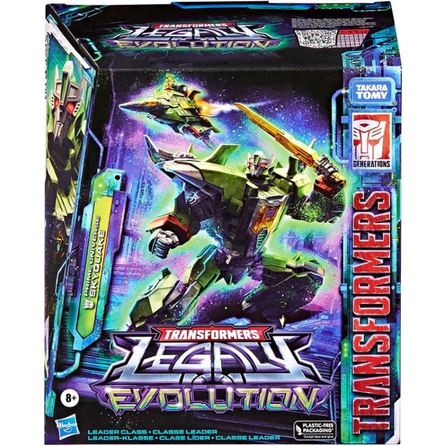 Transformers Generations Legacy Evolution – Statuetta Skyquake Classe Leader, 17.5 Cm, Universo Prime, Giocattolo Per Bambini 8+ Anni - 2