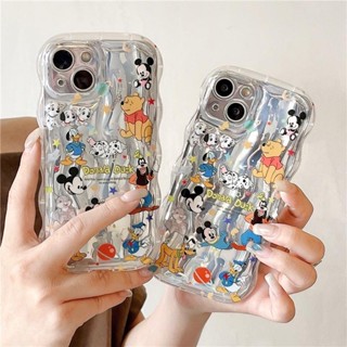 C284 [พร้อมส่งในไทย🐝] เคสไอโฟน iPhone เคสหยักเงินเงารวมคาแรคน่ารัก