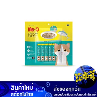 ขนมแมวครีมมี่ทรีต รสโบนิโตะ 15 กรัม (20ซอง) มีโอ Meo Cat Treats Creamy Treats Bonito Flavor