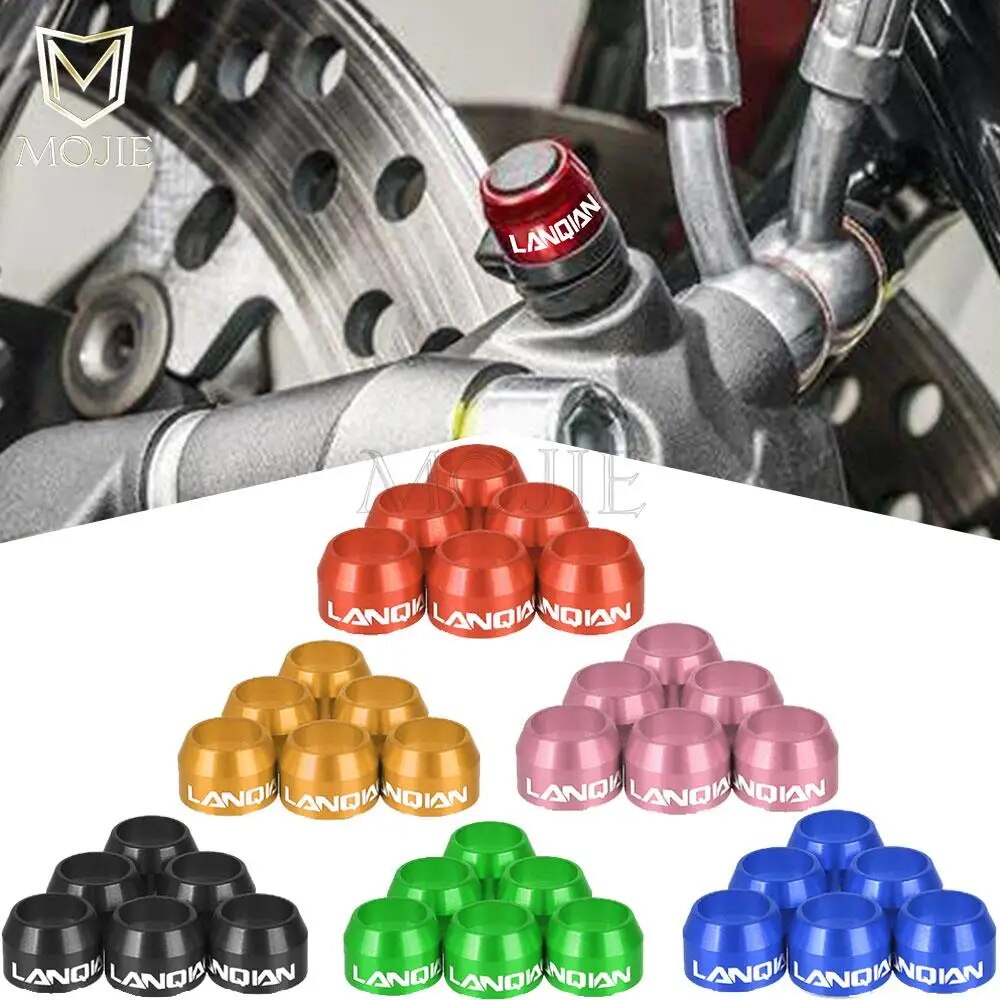 25y Motorcycle Universal Caliper&Master Cylinder Billet Bleed Valve Cover Kit For BMW S1000RR
