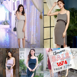 เดรส EL0404 Cassie Dress (ลด130 โค้ดWQUCEP) ชุดใส่เที่ยว ชุดออกงาน ชุดเพื่อนเจ้าสาว | Evalynbrand