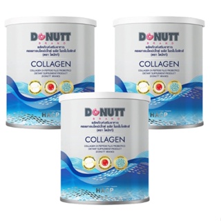 โดนัท DONUTT Collagen Dipeptide Plus Probiotics 120g คอลลาเจนไดเปปไทด์ พลัส โพรไบโอติกส์ [ ** x 3  D-6 ** ]