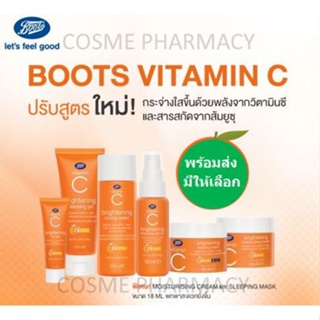 ลดเพิ่ม 8% 🔥สูตรใหม่เพิ่ม vitaminC 2 เท่า🔥 Boots Vitamin C Whitening &amp; Toners Size: 100 ml