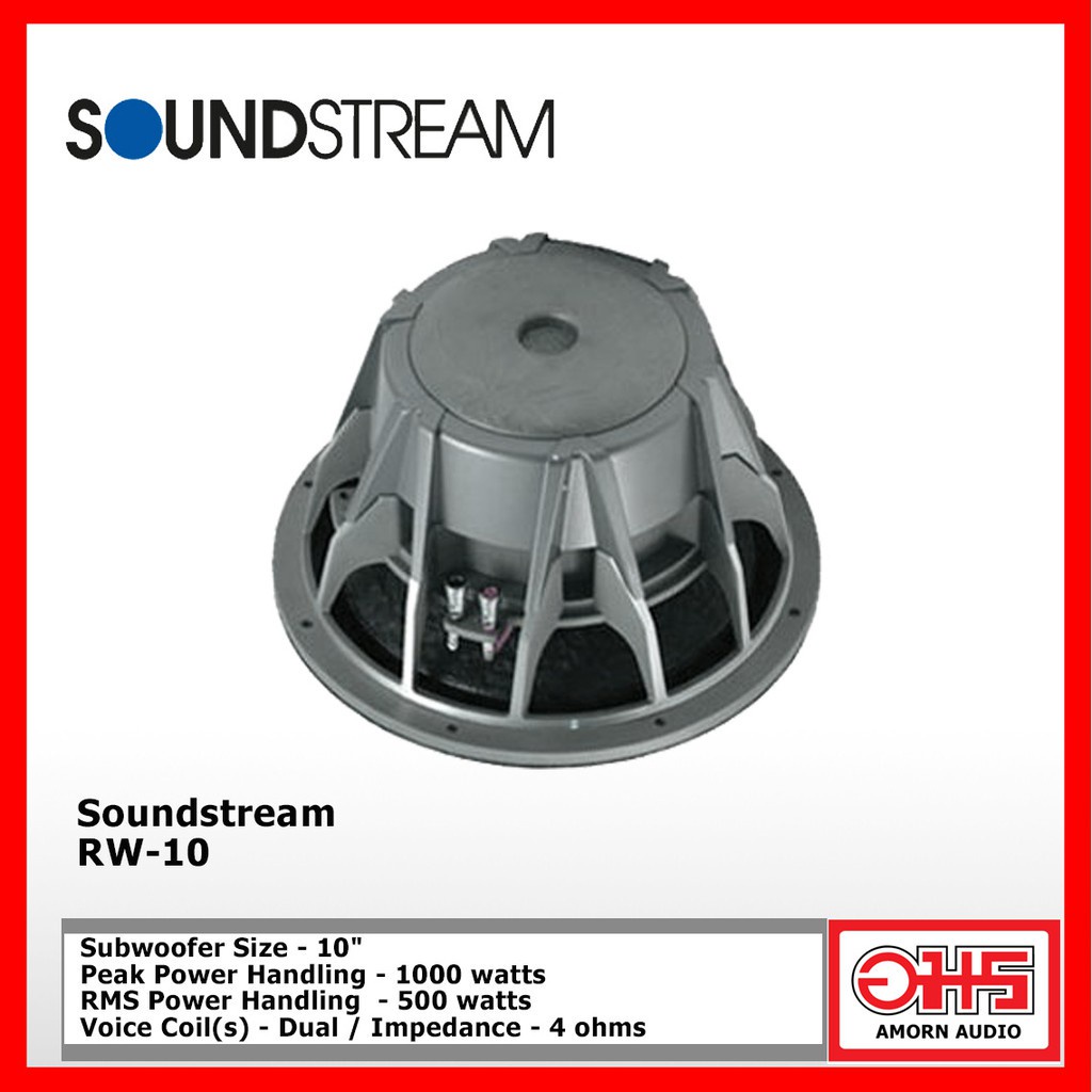 soundstream-rw-10-ซับวูฟเฟอร์-10-dual-4-ohm-power-handling-peak-1000-watts-rms-500-watt