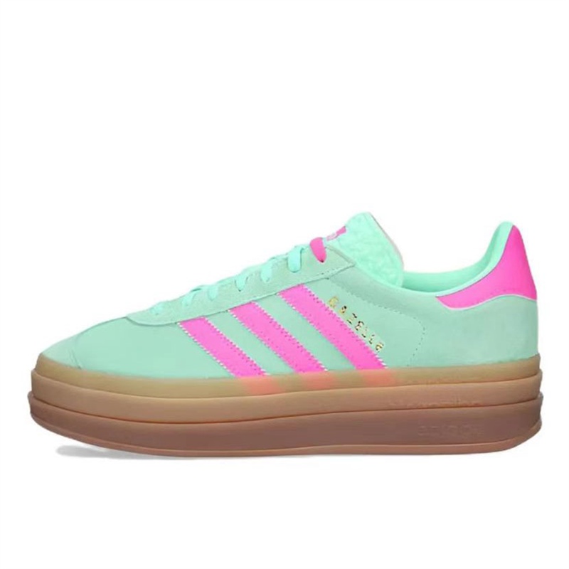 adidas gazelle silver green womens adidas Womens Gazelle Bold (Mint Rush/Impact Orange ) 7.5