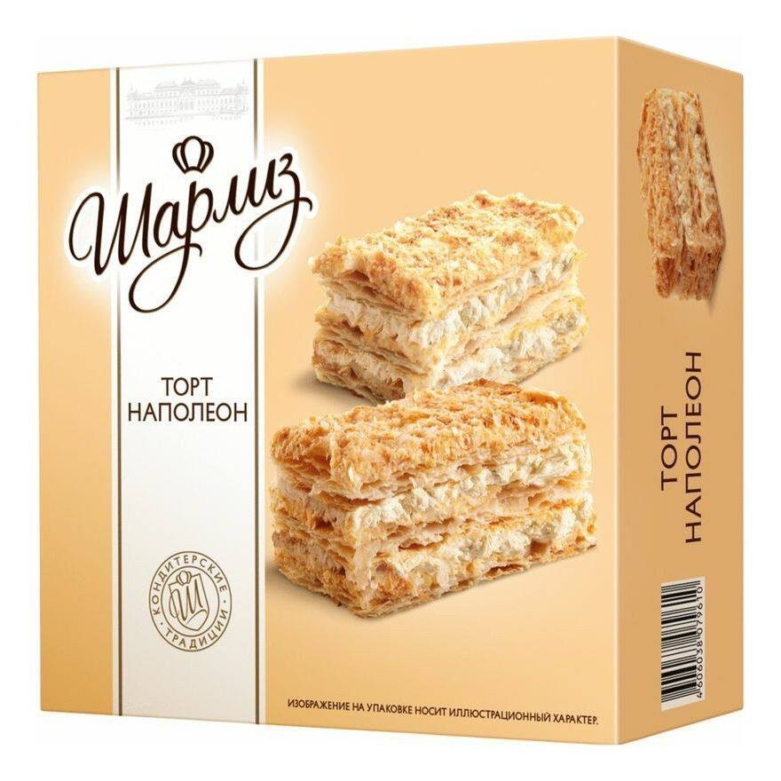 Торт Шарлиз Наполеон слоеный 400 г / Charlize Napoleon layer cake 400 g ...