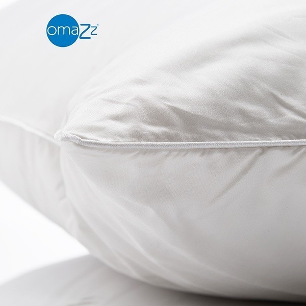 Omazz รุ่น Siberian Goose Down Medium หมอนหนุนขนห่านขาวไซบีเรียแท้ ขนาด 50x75 ซม. สัมผัสนุ่มแน่นปานกลางเพื่อการรองรับสรีระอย่างสมบูรณ์แบบ