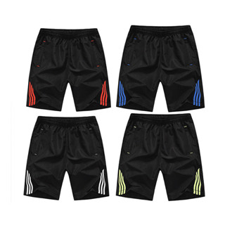 [ซื้อครบ 30.- ลดค่าส่ง 80.-] กางเกงสามส่วนสปอร์ต ทรงสามส่วน ตกแต่งแถบข้างสวยงาม ผ้าระบายอากาศ เอวยางยืด