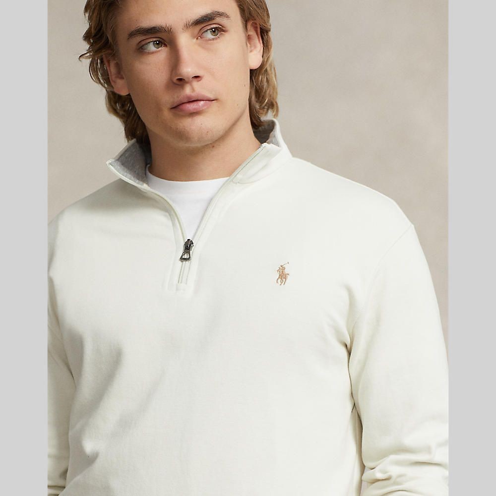 Polo Ralph Lauren Luxury Jersey Quarter Zip Pullover MNPOKNI16823498 Shopee Thailand