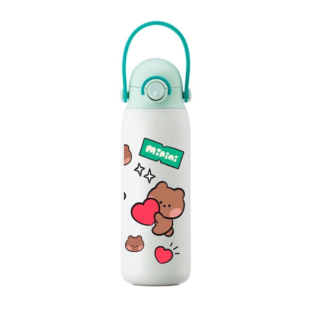 กระติกสุญญากาศ LOCKNLOCK LINE FRIEND 520 มล. สีมิ้นท์ | Shopee Thailand