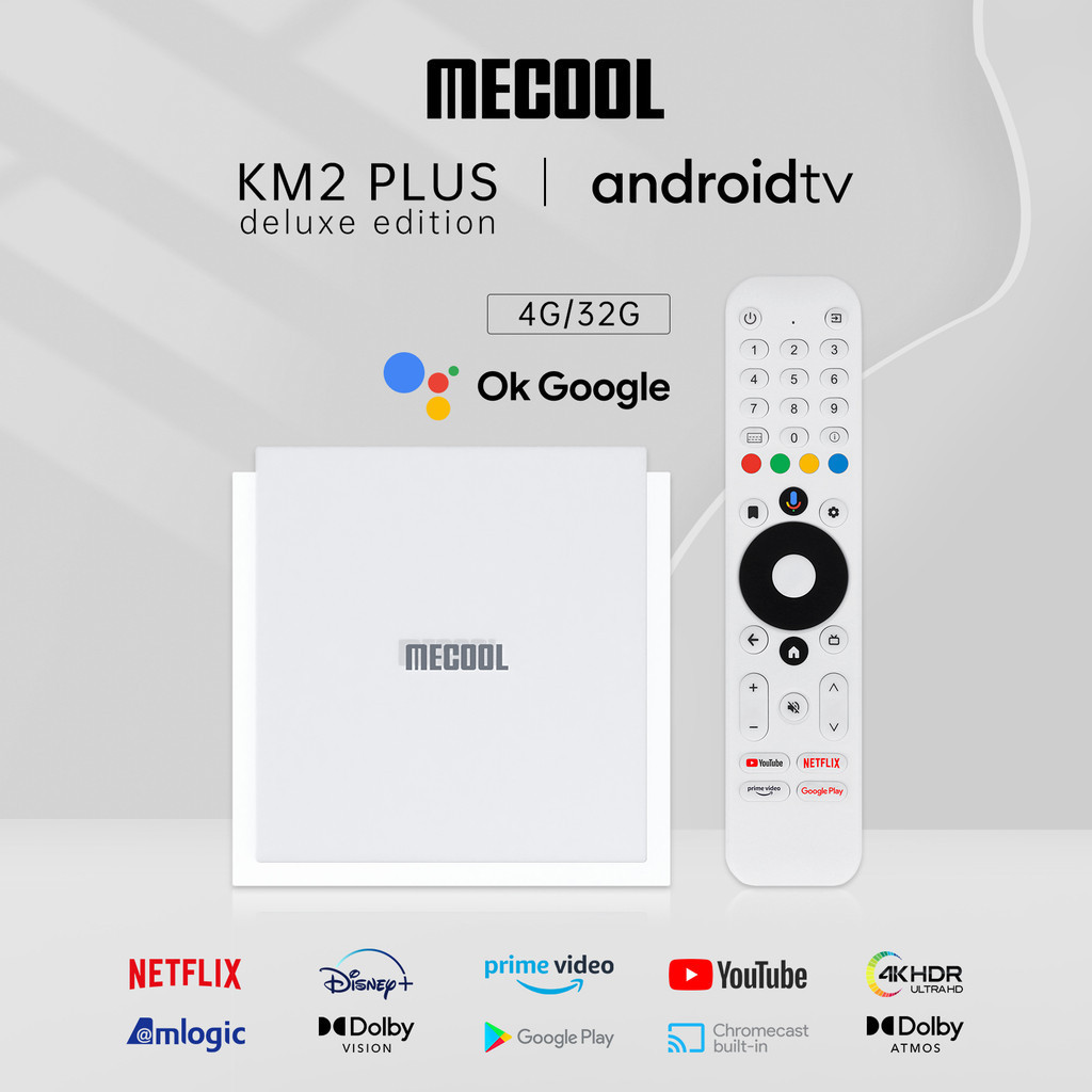 MECOOL KM2 Plus Deluxe Smart TV BOX Amlogic S905X4 4K Android11 Google ...