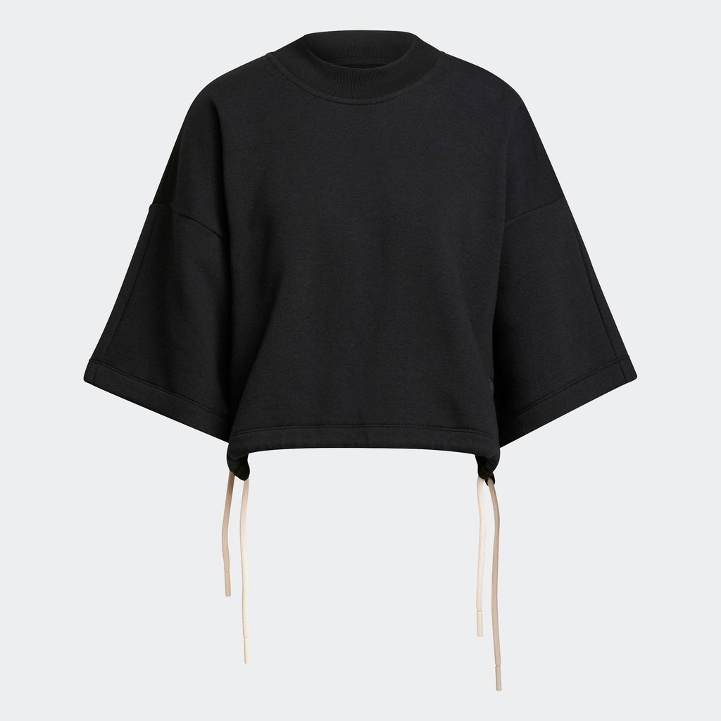 adidas Lifestyle adidas Sportswear Studio Lounge Fleece Sweatshirt Women Black H36603 Shopee Thailand