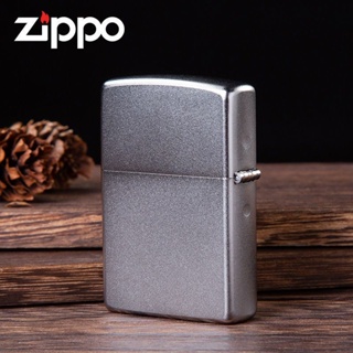 ❖◄Zippo ของแท้ Zippo Frosted 205 ส่วนบุคคล Creative ไฟแช็กกันลมน้ำมันก๊าดพองของขวัญวันเกิดสำหรับแฟน