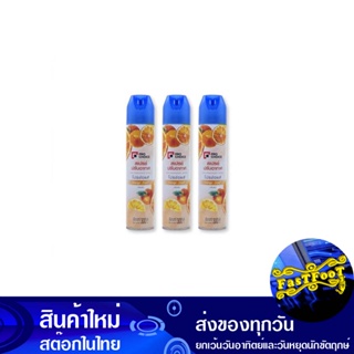 สเปรย์ปรับอากาศ กลิ่นส้ม 300 มล. (แพ็ค3+1กระป๋อง) โปรช้อยส์ Pro Choice Air Freshener Spray Orange