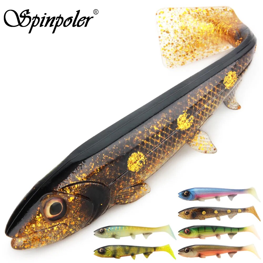 437 Spinpoler Bombshad Fishing Lure Paddle Tail Swimbaits 14cm/18cm