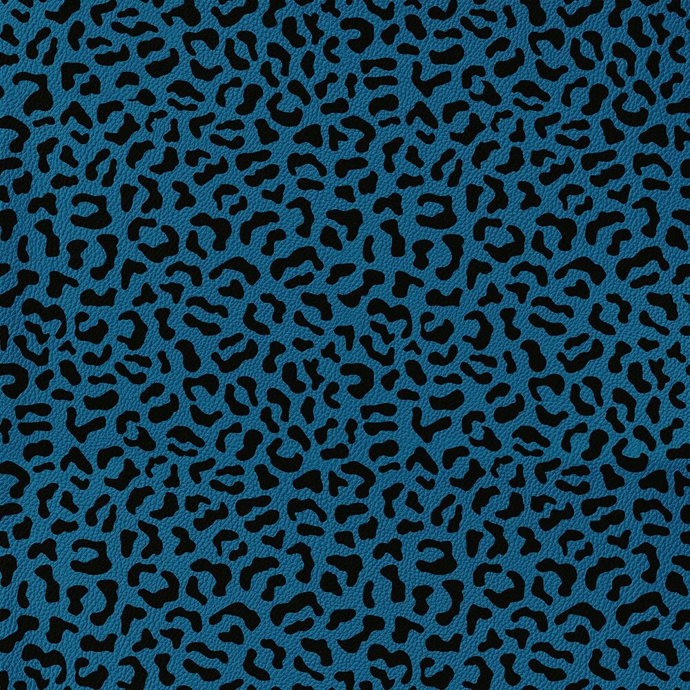 868 Blue Leopard Peel and Stick Wallpaper Selfadhesive Bedroom Living