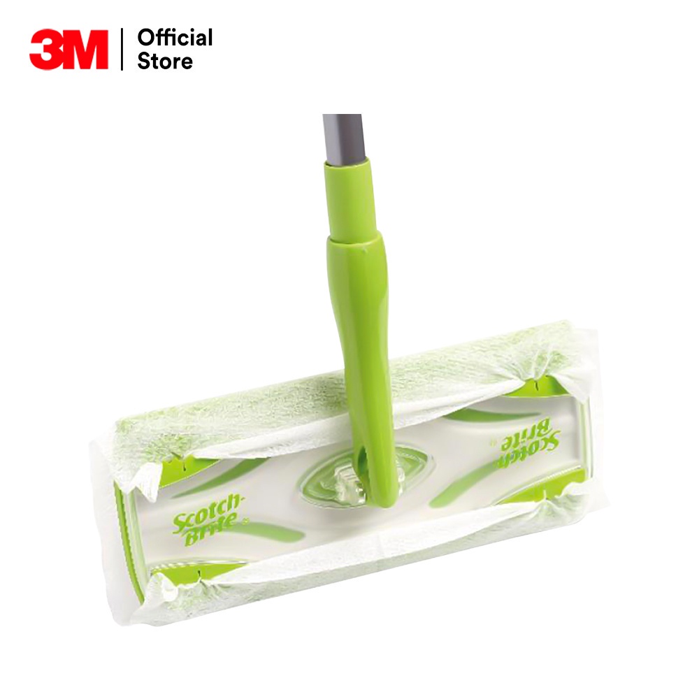 3m-สก๊อตช์-ไบรต์-ชุดไม้ม็อบดันฝุ่น-อีซี่-สวีปเปอร์-scotch-brite-easy-sweeper-starter-kit-disposable-mop-amp-floor-wiper