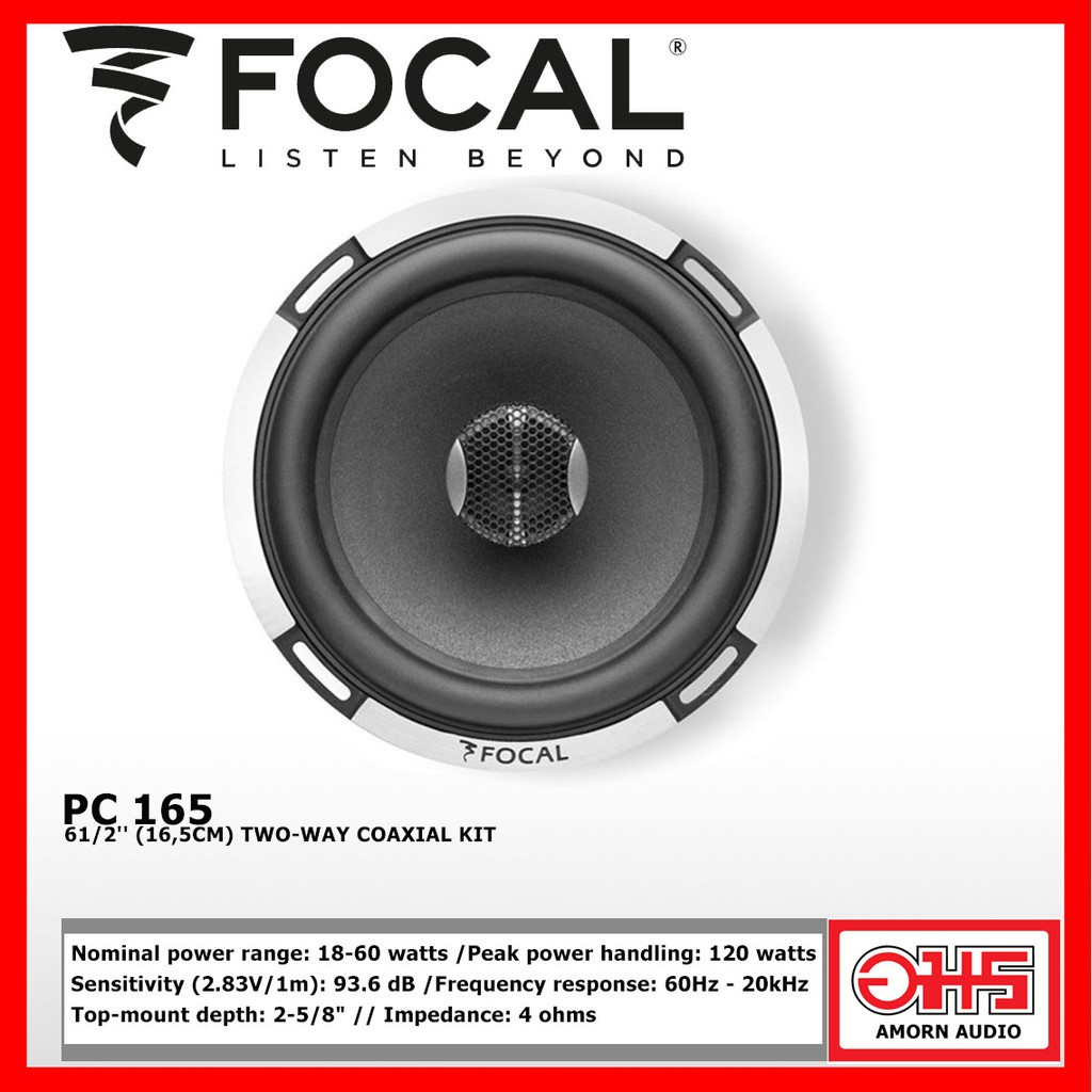 focal-pc-165-ลำโพงติดรถยนต์ขนาด-6-5-นิ้ว-แกนร่วม-amornaudio-อมออดิโอ