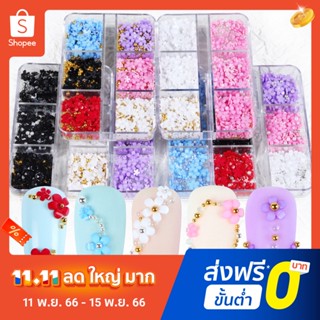 Pota กลีบดอกไม้เรซิ่น 6 ช่อง สําหรับตกแต่งเล็บ เคสโทรศัพท์