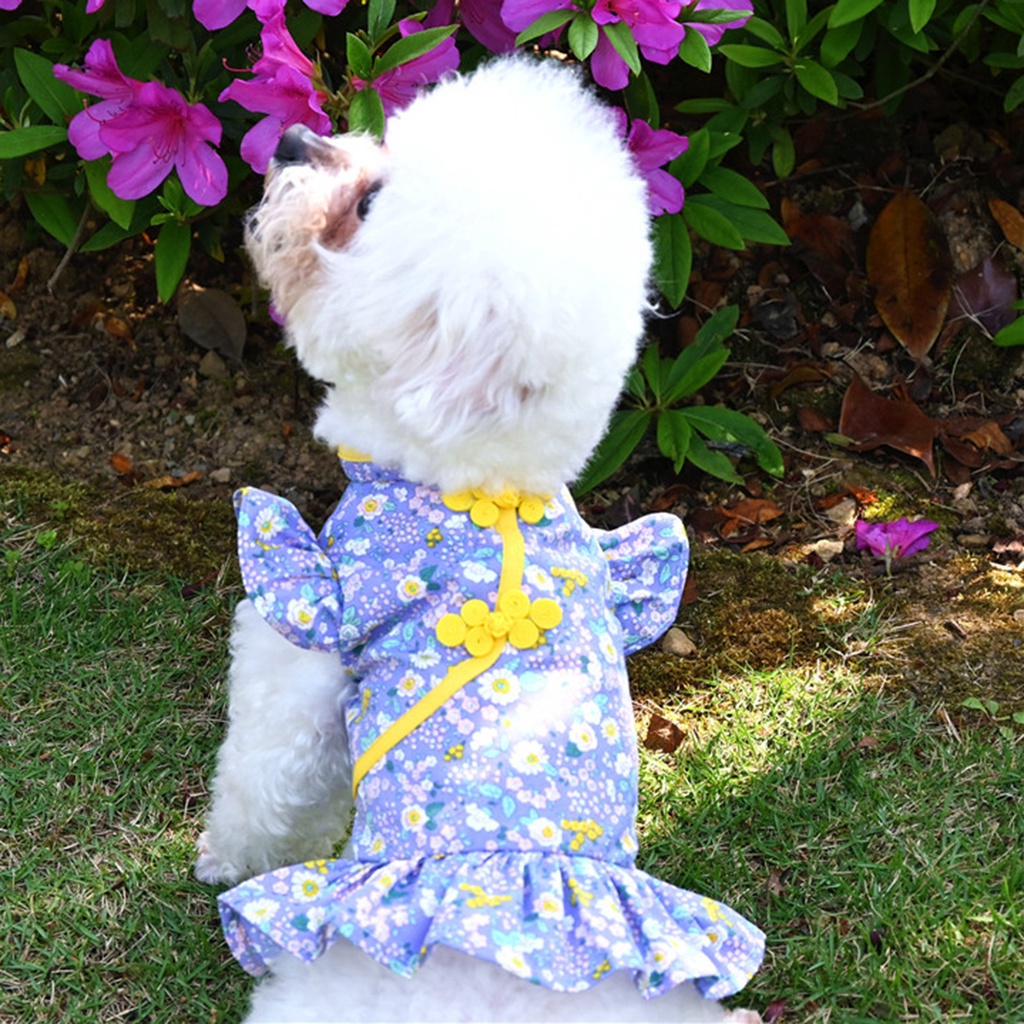 pota-เสื้อกั๊กกี่เพ้า-พิมพ์ลายดอกไม้-ระบายอากาศ-สําหรับสัตว์เลี้ยง-สุนัข