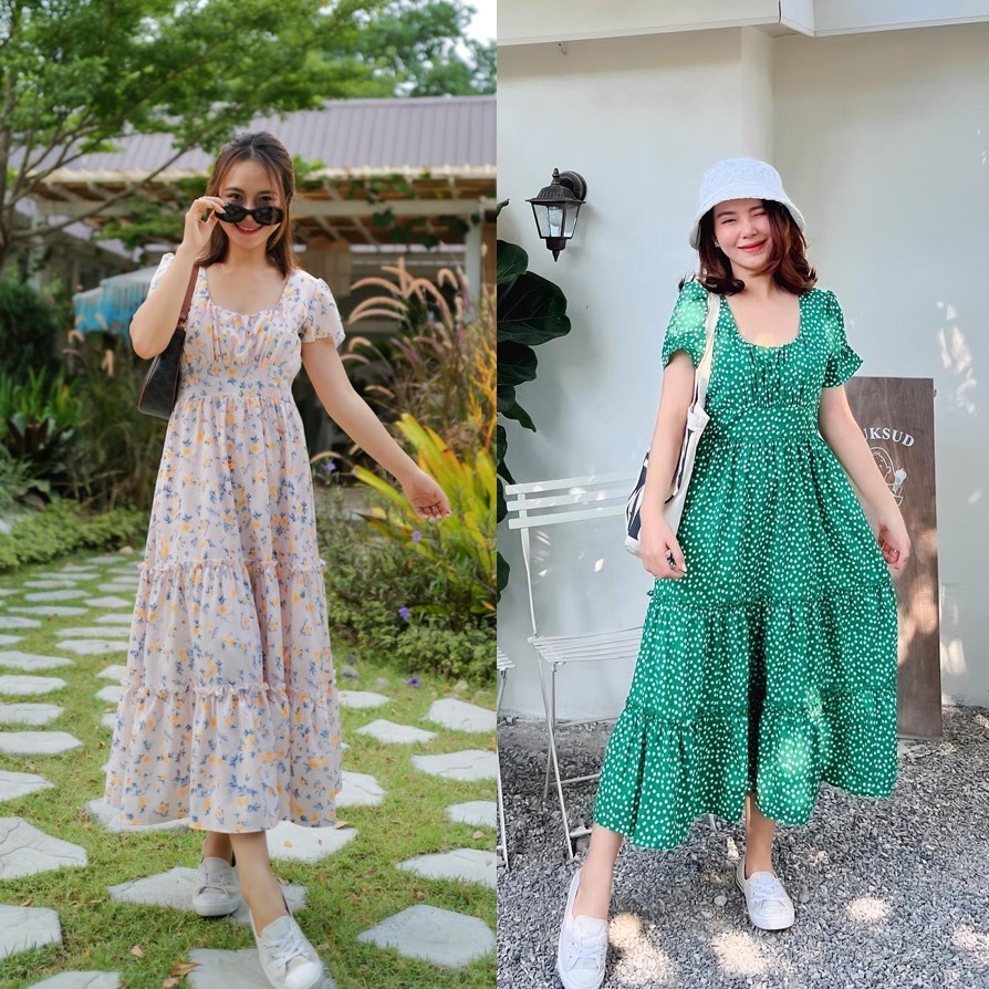 chic-no-9-ชุดเดรส-dress-blossom-women-ปัดซ้ายที่รูปเพื่อดูขนาดสินค้า