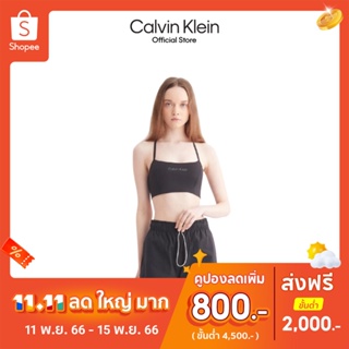 Calvin Klein สปอร์ตบราผู้หญิง (Removable padding) รุ่น 4WS3K134 001 - สีดำ