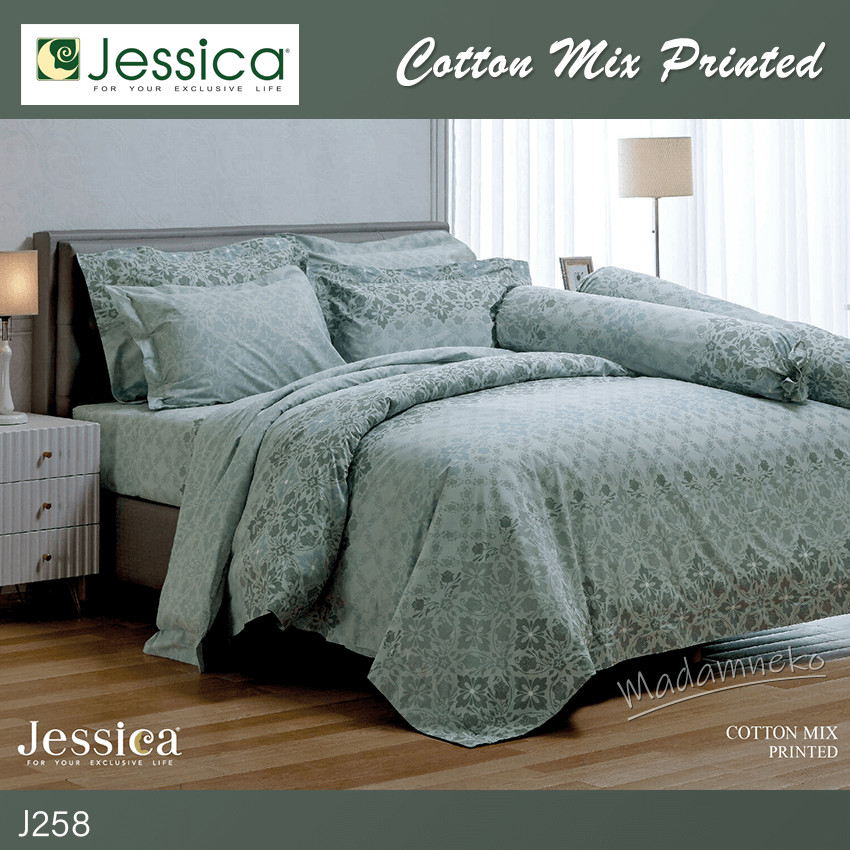 Jessica เจสสิก้า ผ้าปูที่นอน (ไม่รวมผ้านวม) 3.5ฟุต 5ฟุต 6ฟุต พิมพ์ลาย ...