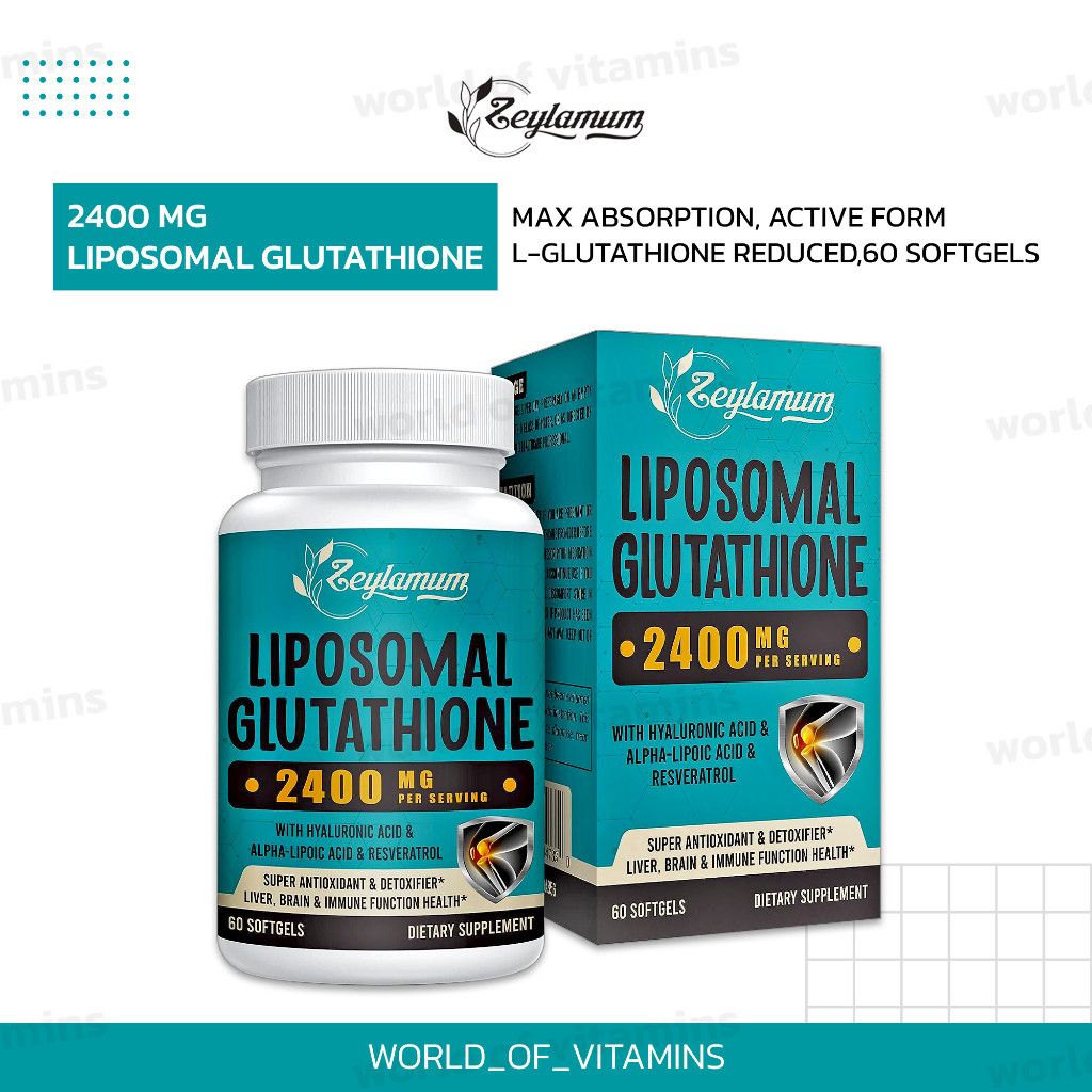 liposomal glutathione คือ Youtheory Liposomal Glutathione + Resveratrol main image 0