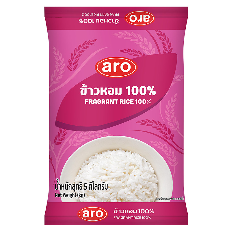 เอโร่ ข้าวหอม 100% 5 กก. / ARO Fragrant Rice 100% 5 kg | Shopee Thailand