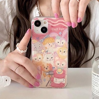 C260 [พร้อมส่งในไทย🐝] เคสไอโฟน iPhone เคสลายพี่ๆน่ารักถ่ายรูปรวมกันค่า