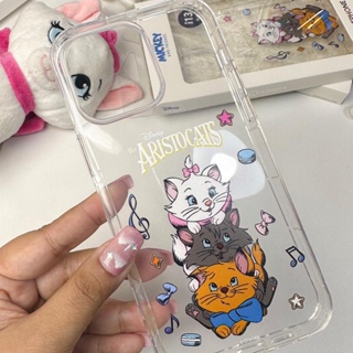 Ckr3 [พร้อมส่งในไทย🐝] เคสไอโฟน iPhone เคสใสบางแมว3สี เหลืองช้า จากเกาหลี
